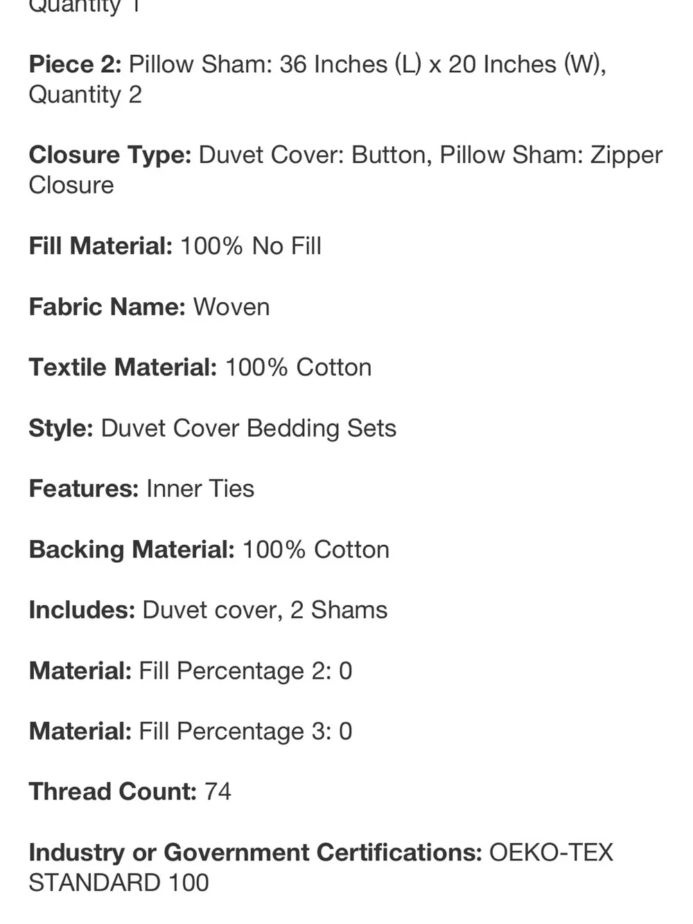 Threshold King Gray Striped Woven Cotton Duvet and Sham Set